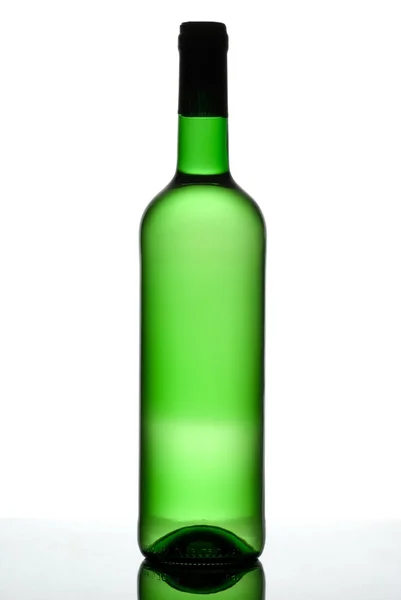 Zelená láhev. — Stock fotografie