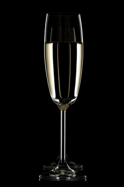 Två champagne flöjt. — Stockfoto