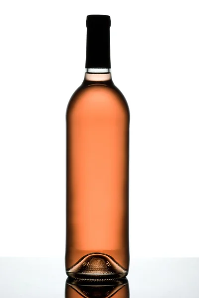 Garrafa de vinho rosa . — Fotografia de Stock