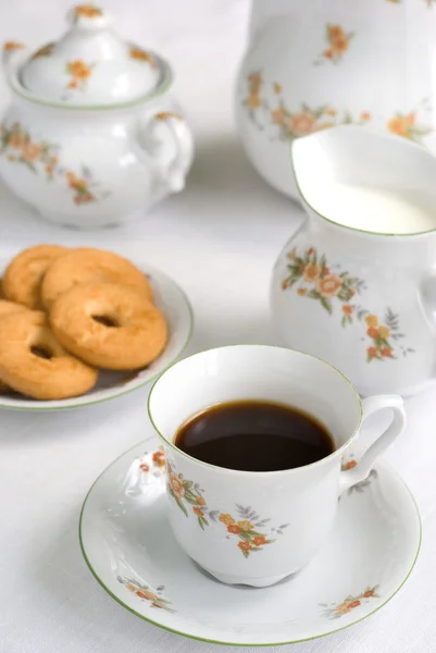 紅茶またはコーヒー セット — ストック写真