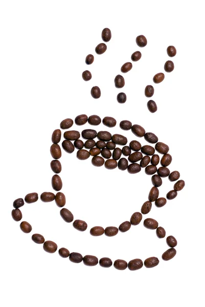 Coffee cup shape — Stock Photo, Image
