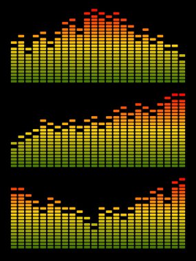 Vector digital equalizer clipart