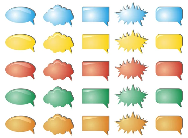 Collection de bulles de couleur — Image vectorielle