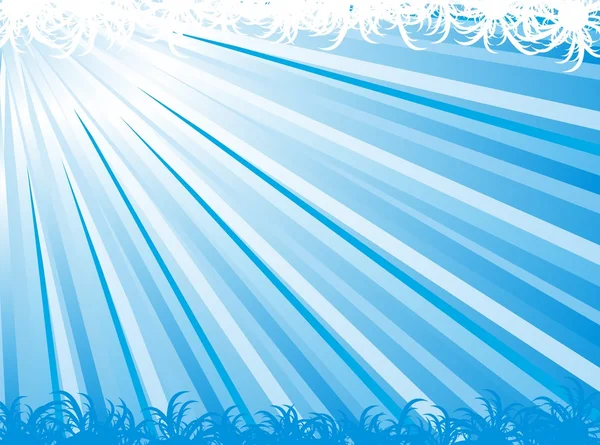 Mavi soyut ray vektör arka plan — Stok Vektör