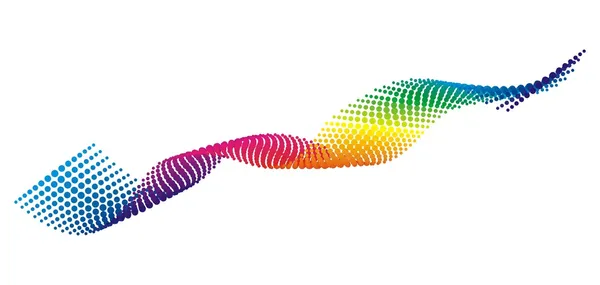 颜色像素波 — 图库矢量图片