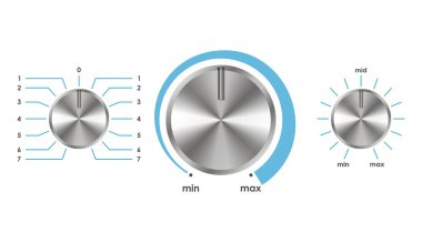 Vector volume balance knobs clipart