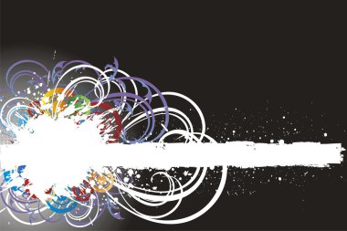 Abstract paint splashes background clipart