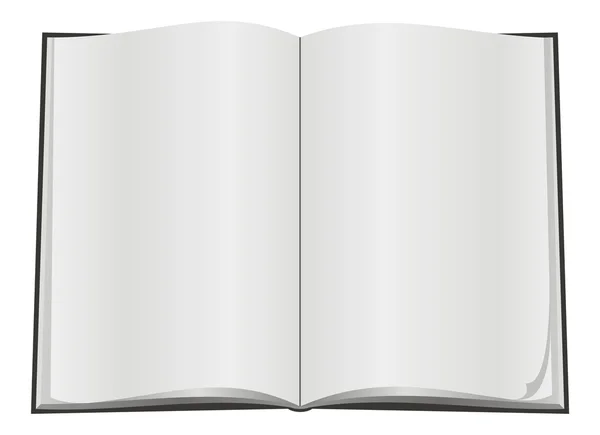 Libro aperto in bianco — Vettoriale Stock