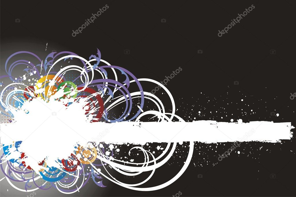 Abstract paint splashes background