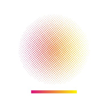 Gradient halftone vector background clipart