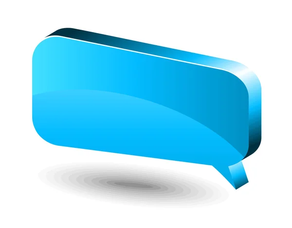 Casella chat. Blu — Vettoriale Stock