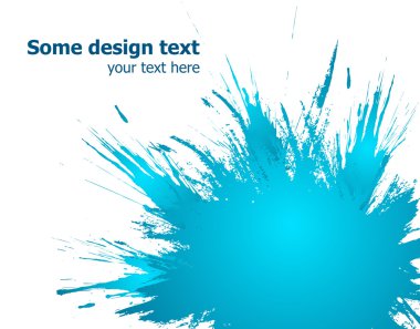 Blue paint splashes background clipart