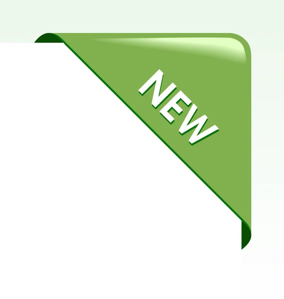 Нова зелена кутова ділова стрічка — стоковий вектор