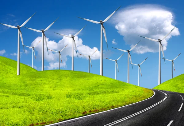 De global windenergie — Stockfoto