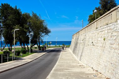 Mediterranean seaside promenade