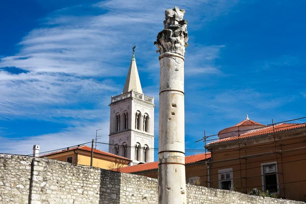 Kyrkan i centrum av staden zadar, Kroatien — Stockfoto