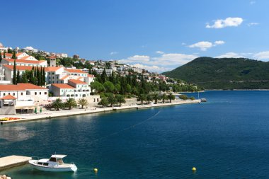 Adriatic coast landscape clipart