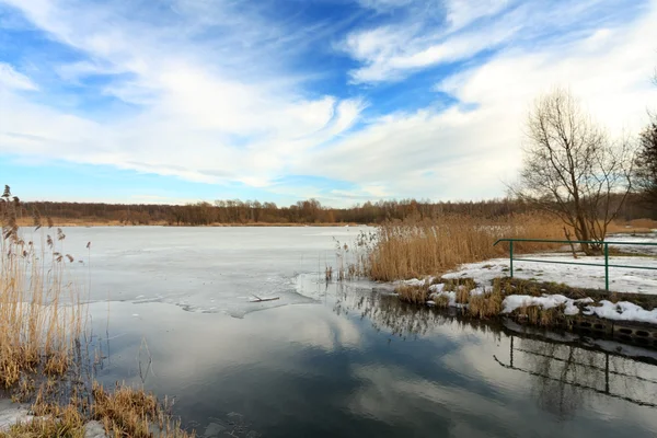 Lago congelato — Foto Stock
