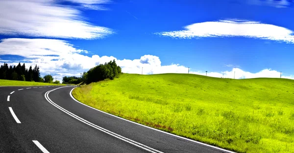 Road panorama — Stock Photo, Image