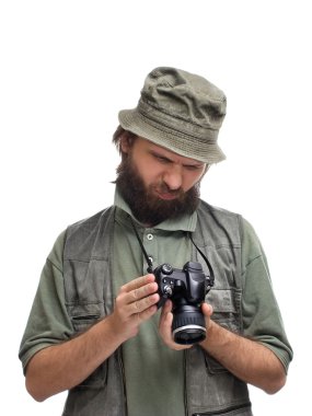 Dissatisfied photographer clipart