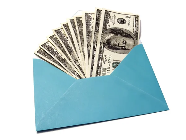 Dollars in envelope — Stock Photo, Image