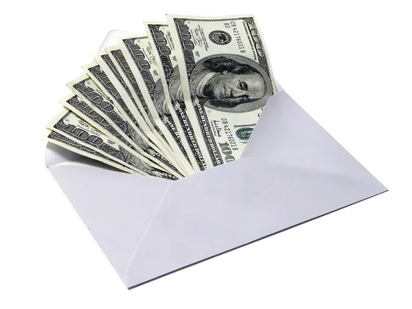 Dollars in envelope — Stock Photo, Image