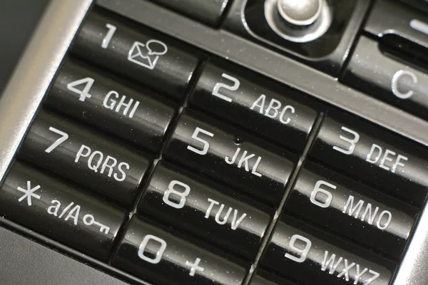 แป้นพิมพ์โทรศัพท์ — ภาพถ่ายสต็อก