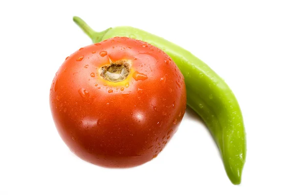 Tomate y pimentón — Foto de Stock