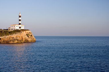 Lighthouse in Porto Colom clipart