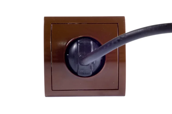 Електрична розетка, ізольовані — стокове фото