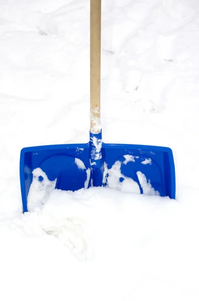 Spade voor sneeuw Stockfoto