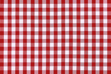 Detailed red picnic cloth clipart