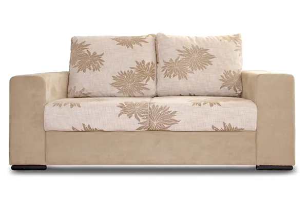 Elegante divano beige Fotografia Stock