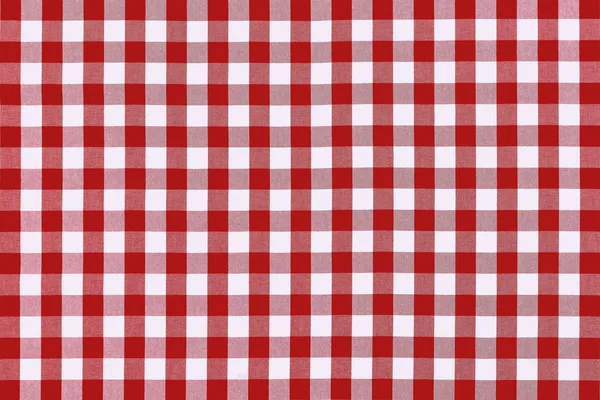 Detaljerad röd picknick tyg Stockbild