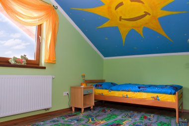 Interior of a children's room clipart