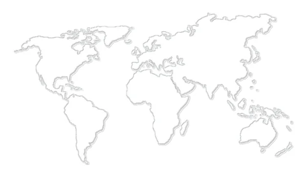 Weltkarte, mapa świata — Zdjęcie stockowe