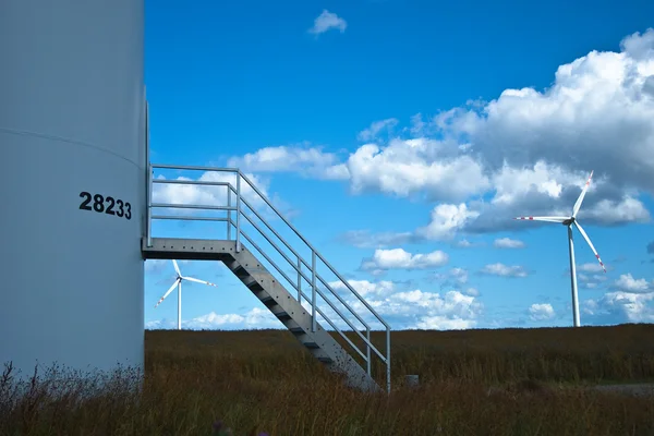 Windkraftanlage Stockbild
