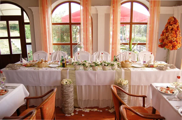 결혼식 피로연 테이블 — 스톡 사진