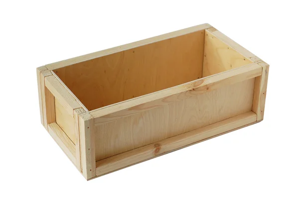 Opened wooden gift box — Stock Photo, Image