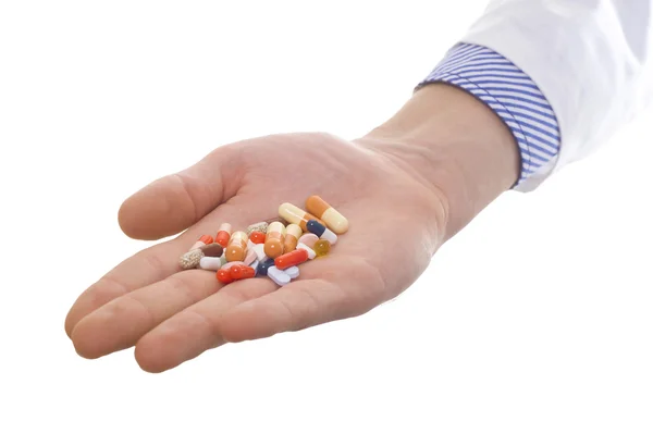 stock image Hand with pills
