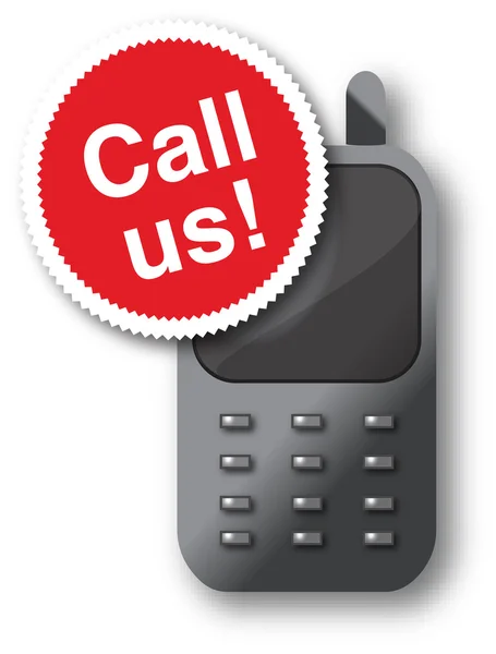 Rufen Sie uns an! — Stockvektor