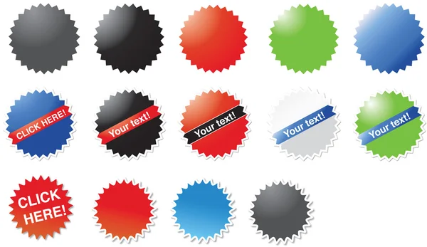 Modern designed stickers — Stock Vector
