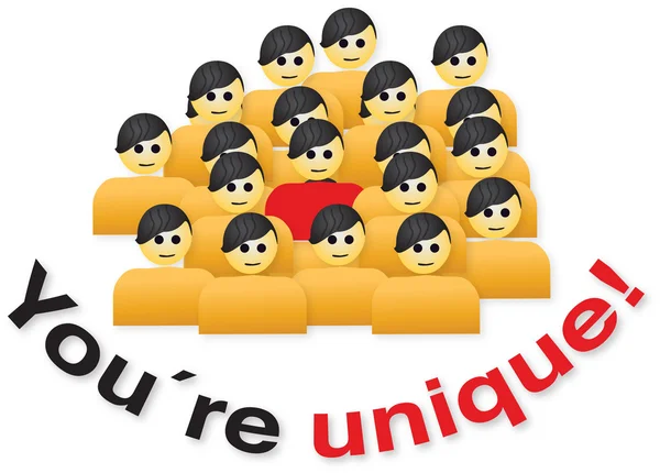 Tu es unique. ! — Image vectorielle