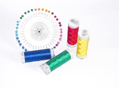 Thread and a pin clipart