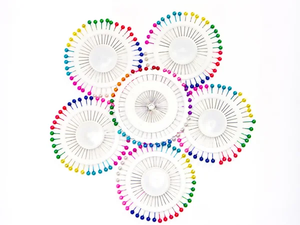 Multi-coloured needles 5 — Stock Photo, Image