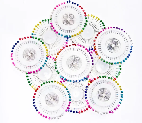 Multi-coloured needles 4 — Stock Photo, Image