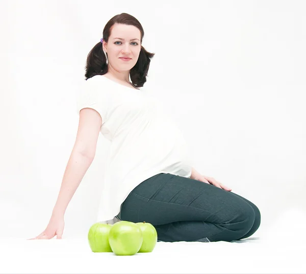 Zwangerschap en een gezonde voeding — Stockfoto