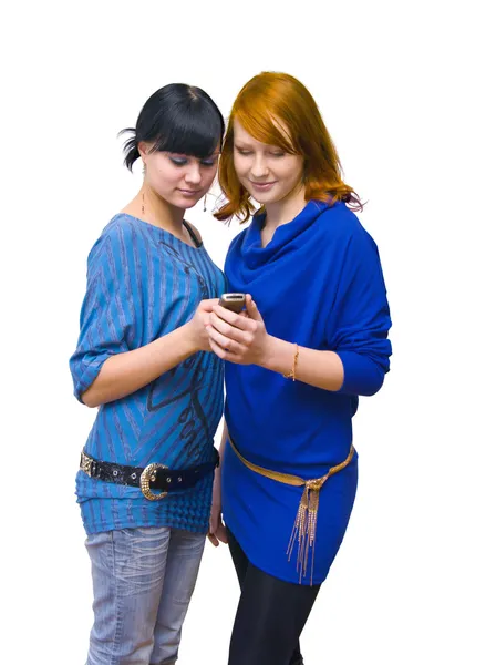 Mädchen am Telefon — Stockfoto