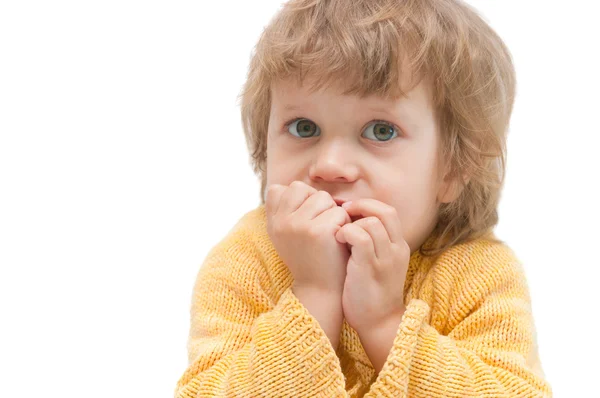 stock image Girl gnaws cookies