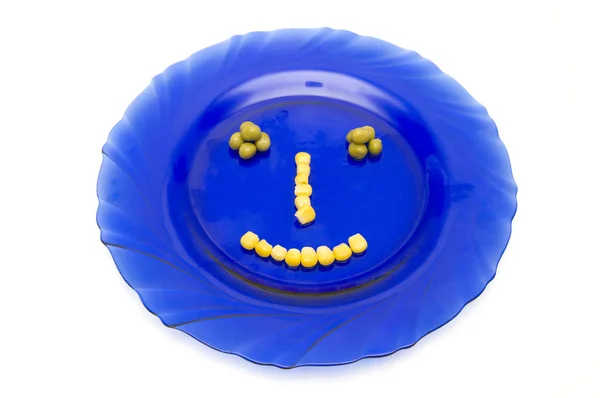 The Person on a plate - a diet — Stock Photo, Image